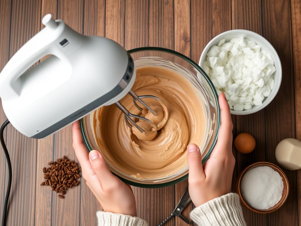 Przygotowanie masy kremowej do ciasta wiewiórka Przygotowanie masy kremowej do ciasta wiewiórka