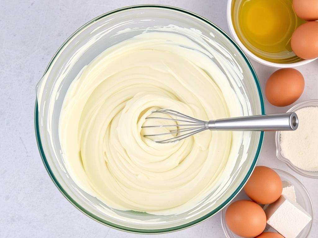 Przygotowanie masy serowej do sernika Siostry Anieli