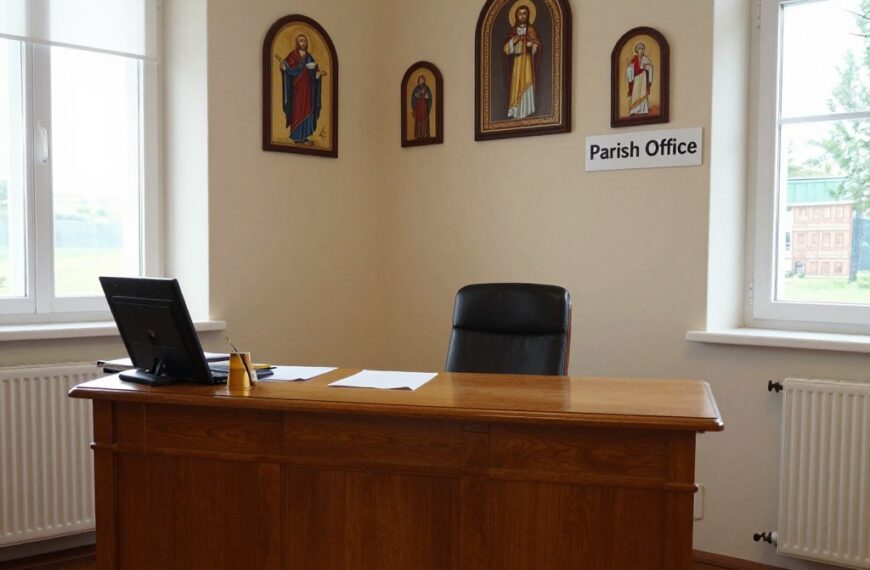 Kancelaria parafialna, gdzie można zamówić mszę w intencji zmarłego